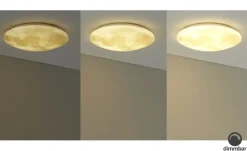 Trio LED-Deckenleuchte in Mondoptik `klein´ | Höffner
