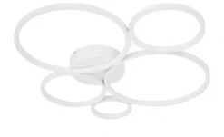 Trio LED-Deckenleuchte, Kreise, weiß | Weiß, matt