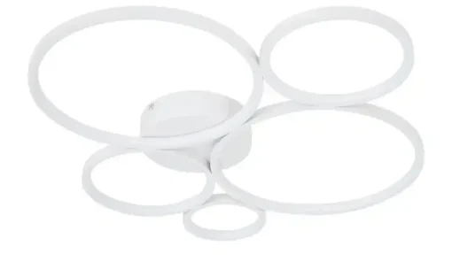 Trio LED-Deckenleuchte, Kreise, weiß | Weiß, matt