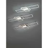 Trio LED-Deckenleuchte, Nickel-matt/silberfarben