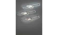 Trio LED-Deckenleuchte, Nickel-matt/silberfarben