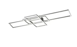 Trio LED-Deckenleuchte, Nickel-matt/silberfarben