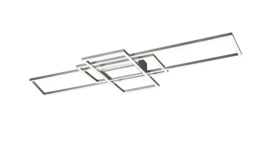Trio LED-Deckenleuchte, Nickel-matt/silberfarben