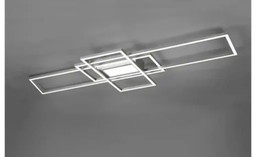 Trio LED-Deckenleuchte, Nickel-matt/silberfarben