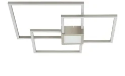 Trio LED-Deckenleuchte Nickel matt | silberfarben