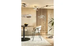 Trio LED-Deckenleuchte, schwarz `Ringe´ | Möbel Höffner