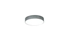 Trio LED-Deckenleuchte, Stoffschirm grau `klein`