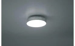 Trio LED-Deckenleuchte, Stoffschirm grau `klein`