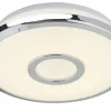 Trio LED-Deckenleuchte, Weiß mit Sterneneffekt