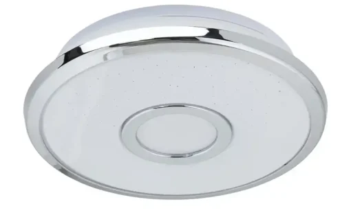 Trio LED-Deckenleuchte, Weiß mit Sterneneffekt