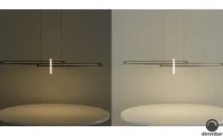 Trio LED-Pendelleuchte, Nickel matt, ´geometrisch` | silberfarben, matt