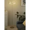 Trio LED-Stehleuchte, messing-matt, geschwungen | messingfarben, matt