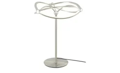 Trio LED-Tischleuchte, Nickel-matt, geschwungen | silberfarben, matt