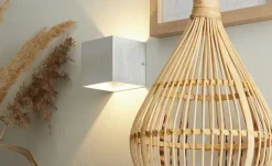 Trio LED-Wandleuchte, ´Kubus`alufarben | Aluminiumgrau, Weiß, matt