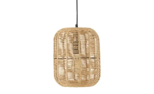 Trio Pendelleuchte, 1-flammig, Sisal braun | 25 cm