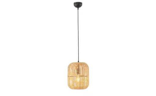 Trio Pendelleuchte, 1-flammig, Sisal braun | 25 cm