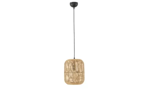 Trio Pendelleuchte, 1-flammig, Sisal braun | 25 cm