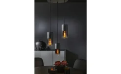 Trio Pendelleuchte, 3-flammig, Rauchglas schwarz | 3