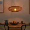 Trio Pendelleuchte, 1-flammig, mit Sisal Schirm