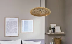 Trio Pendelleuchte, 1-flammig, mit Sisal Schirm