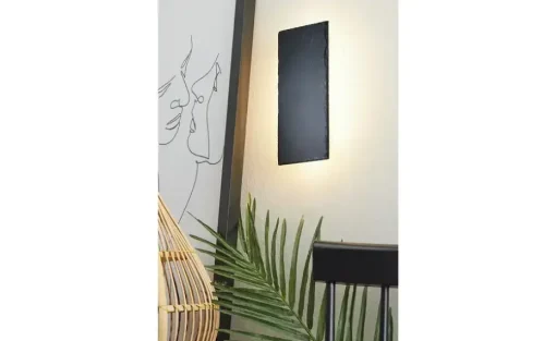 Trio Schiefer-Wandleuchte, 1-flammig, eckig | Höffner