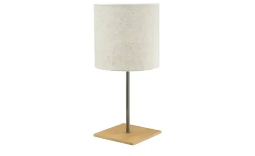 Trio Tischleuchte, 1-flammig, Nickel-antik/Pinienholz