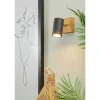 Trio Wand-/ Deckenspot, schwarz  / Eiche | Höffner