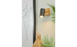 Trio Wand-/ Deckenspot, schwarz  / Eiche | Höffner