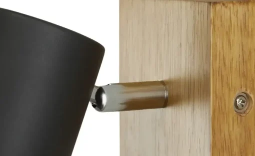 Trio Wand-/ Deckenspot, schwarz  / Eiche | Höffner