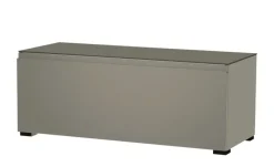 TV Board Nicolo Phono | Grau, matt, Gleiter/ Schwarz