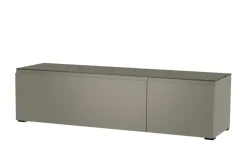 TV Board Nicolo Phono | Grau, matt, Gleiter/ Schwarz