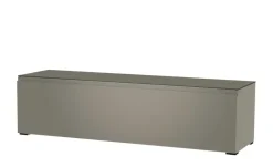 TV Board Nicolo Phono | Grau, matt, Gleiter/ Schwarz