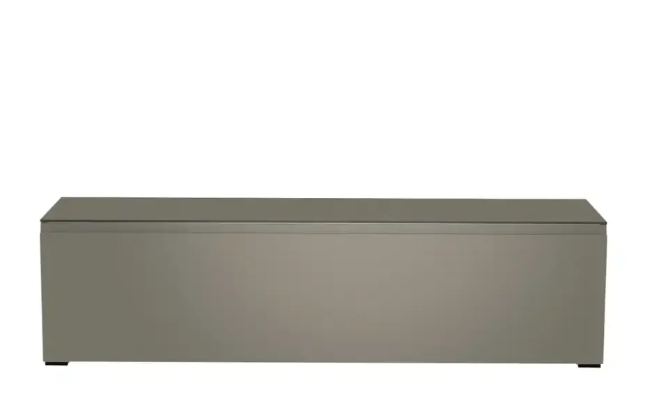 TV Board Nicolo Phono | Grau, matt, Gleiter/ Schwarz