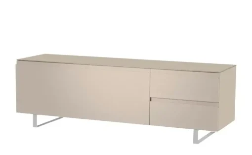 TV Board Nicolo Phono | Sand, matt, Kufen/ Alufarben