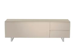 TV Board Nicolo Phono | Sand, matt, Kufen/ Alufarben