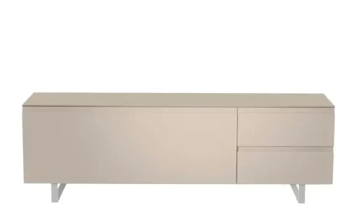 TV Board Nicolo Phono | Sand, matt, Kufen/ Alufarben
