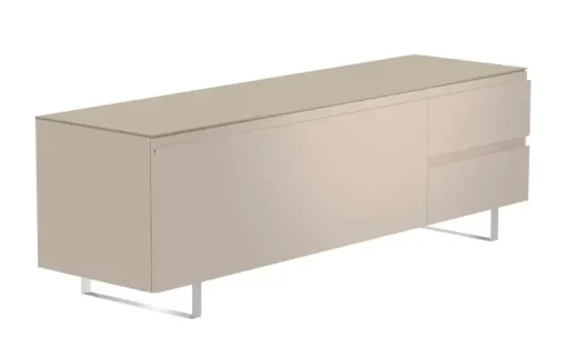 TV Board Nicolo Phono | Sand, matt, Kufen/ Alufarben