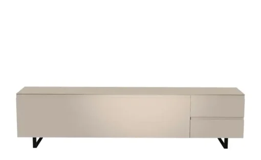 TV Board Nicolo Phono | Sand, matt, Kufen/ Schwarz