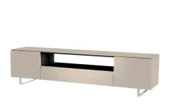 TV Board Nicolo Phono | Sand, matt, Kufen/ Alufarben