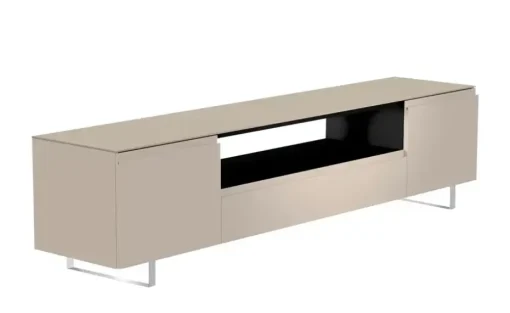 TV Board Nicolo Phono | Sand, matt, Kufen/ Alufarben