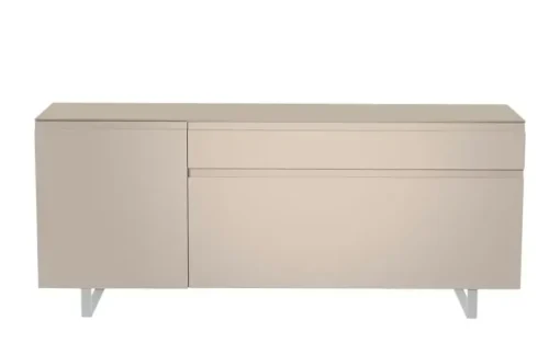 TV Board Nicolo Phono | Sand, matt, Kufen/ Alufarben