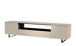 TV Board Nicolo Phono | Sand, matt, Kufen/ Schwarz