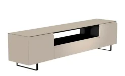 TV Board Nicolo Phono | Sand, matt, Kufen/ Schwarz