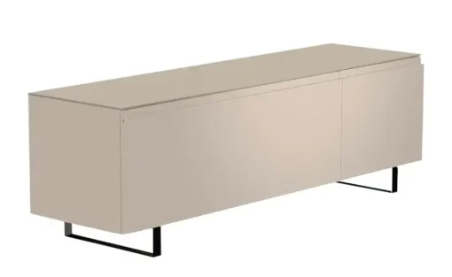 TV Board Nicolo Phono | Sand, matt, Kufen/ Schwarz