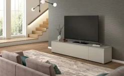 TV Board Nicolo Phono | Sand, matt, Gleiter/ Schwarz