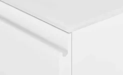 TV Board Nicolo Phono | Weiß, matt, Kufen/ Schwarz