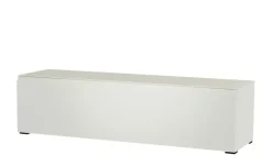 TV Board Nicolo Phono | Weiß, matt, Gleiter/ Schwarz