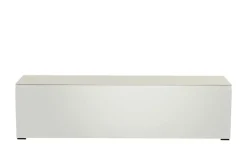 TV Board Nicolo Phono | Weiß, matt, Gleiter/ Schwarz