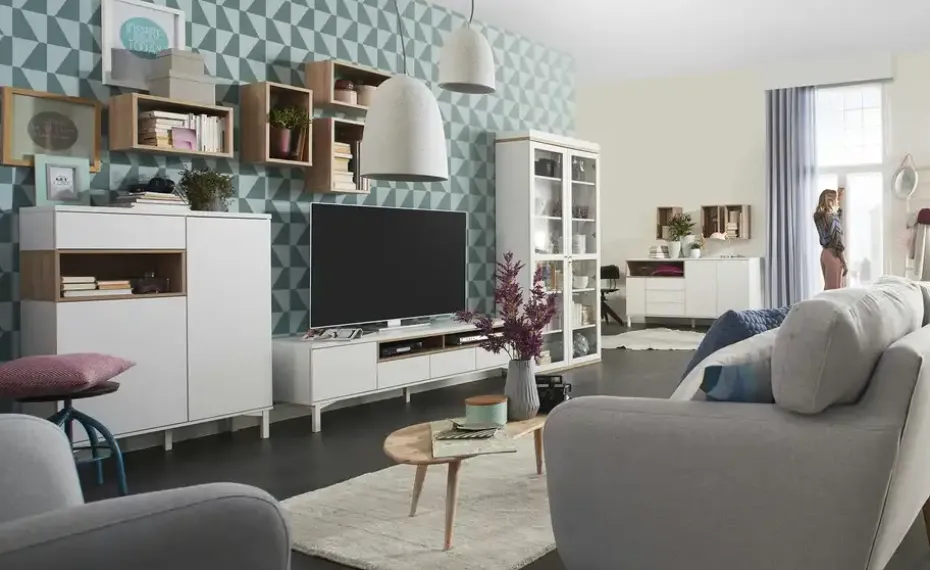 TV-Lowboard Case | Weiß, matt | Möbel Höffner