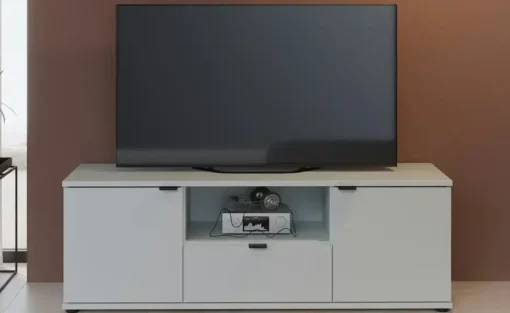 TV-Lowboard Gannano | Hellgrau | Möbel Höffner
